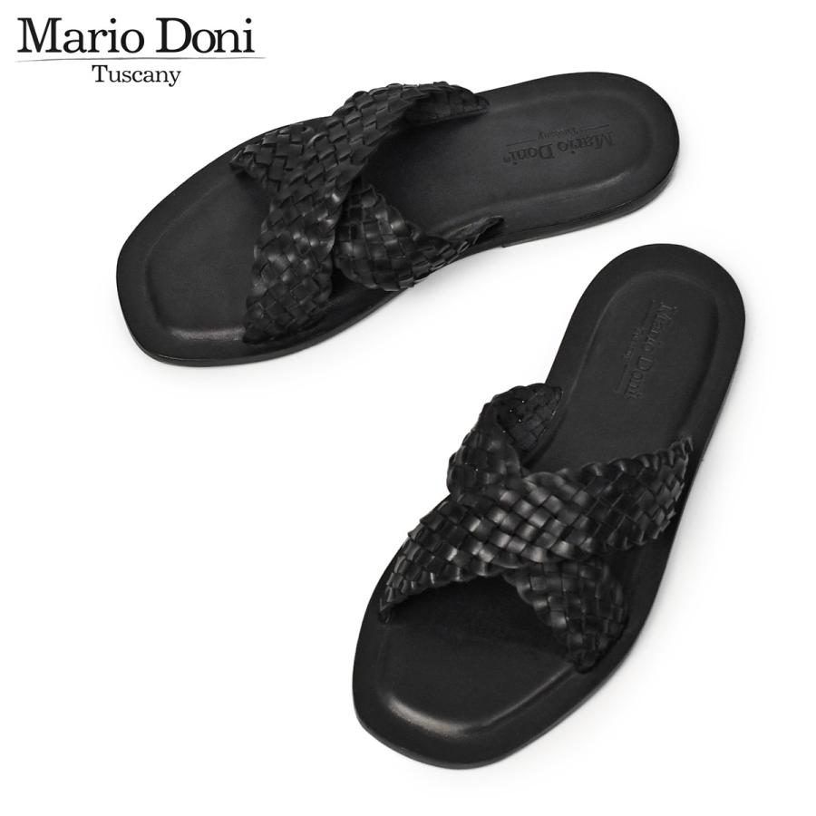 Mario Doni レザーサンダル ブラック Mario Doni Mario Doni【マリオ