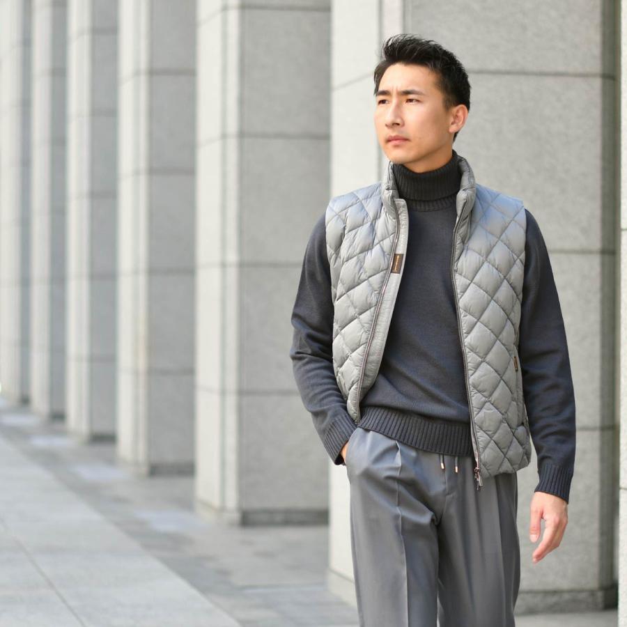 【FINAL SALE 返品交換不可】MOORER【ムーレー】ダイヤキルトダウンベスト VANDO S3C GRIGIO ポリエステル グレーの画像