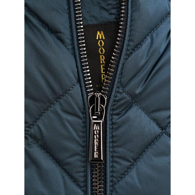【FINAL SALE 返品交換不可】MOORER【ムーレー】ダイヤキルトダウンベスト VANDO S3C TURCHESE ポリエステル ターコイズの画像