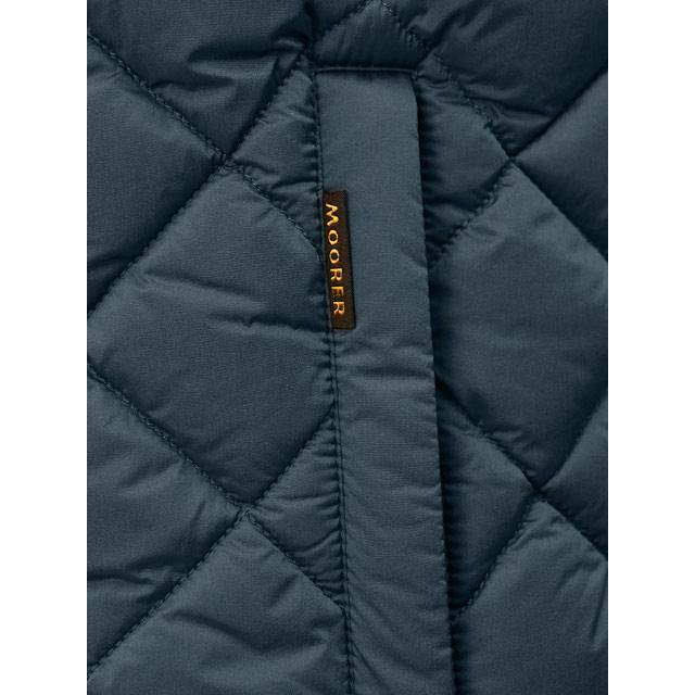【FINAL SALE 返品交換不可】MOORER【ムーレー】ダイヤキルトダウンベスト VANDO S3C TURCHESE ポリエステル ターコイズの画像
