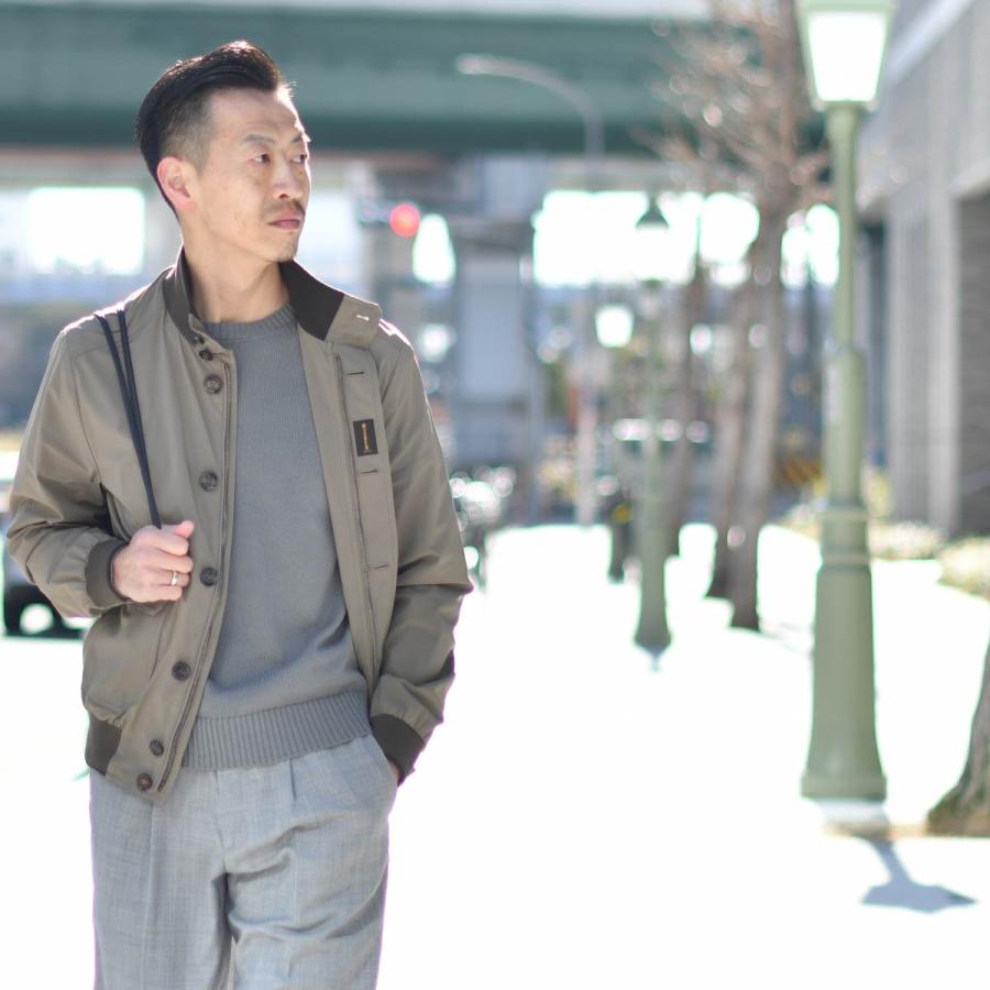 MOORER CARLOS KN バルスター ブルゾン アイボリー 46 MOORER CARLOS KN バルスター ブルゾン アイボリー 46 メンズ