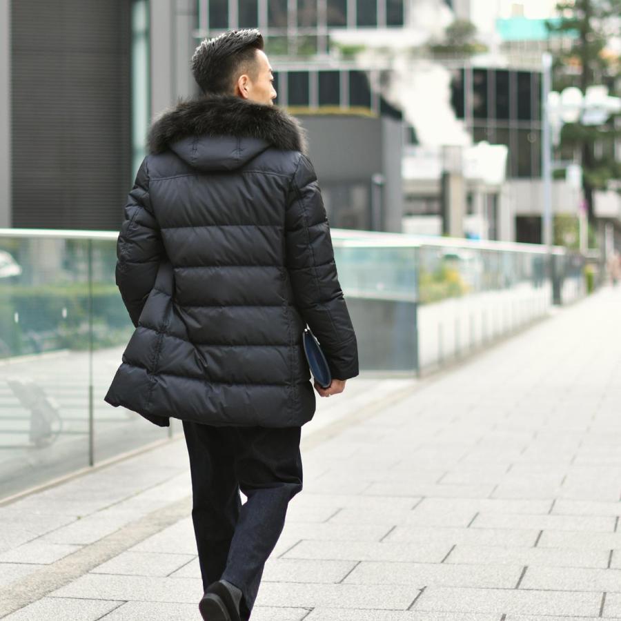 SALE】MOORER【ムーレー】ダウンコート BARBIERI WK BLU ポリエステル 