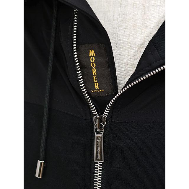 MOORER【ムーレー】コンビフーデッドパーカー ISOZAKI KNF NERO ...