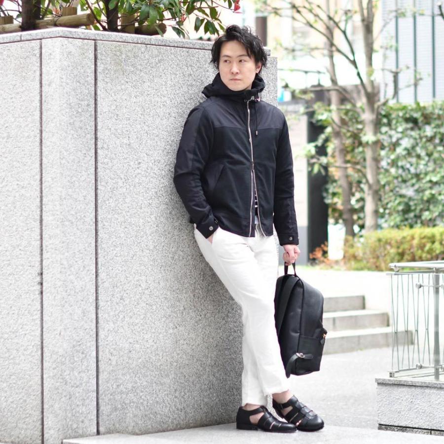 MOORER【ムーレー】コンビフーデッドパーカー ISOZAKI KNF NERO ...