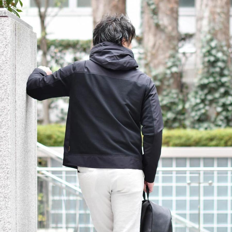 MOORER【ムーレー】コンビフーデッドパーカー ISOZAKI KNF NERO ...