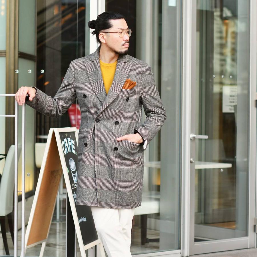 濃いピンク系統 トゥモローランド ウールナイロン ダブルチェスター