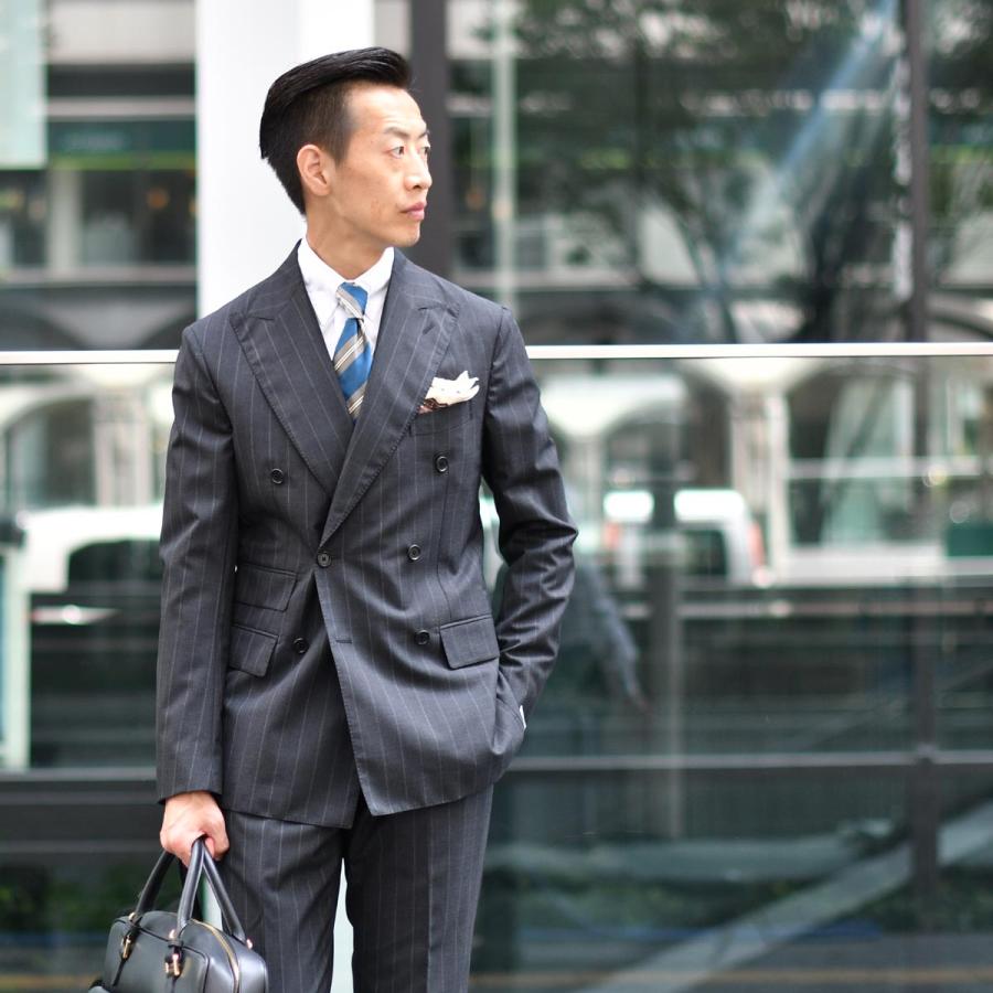 De Petrillo【デ ペトリロ】ダブルスーツ SORRENTO TS21003U 8 ウール