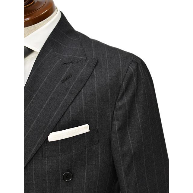 De petrillo デペトリロ　ダークグレー ストライプ スーツ　フランネル 楽天市場】De Petrillo【デ ペトリロ】ダブルスーツ SORRENTO