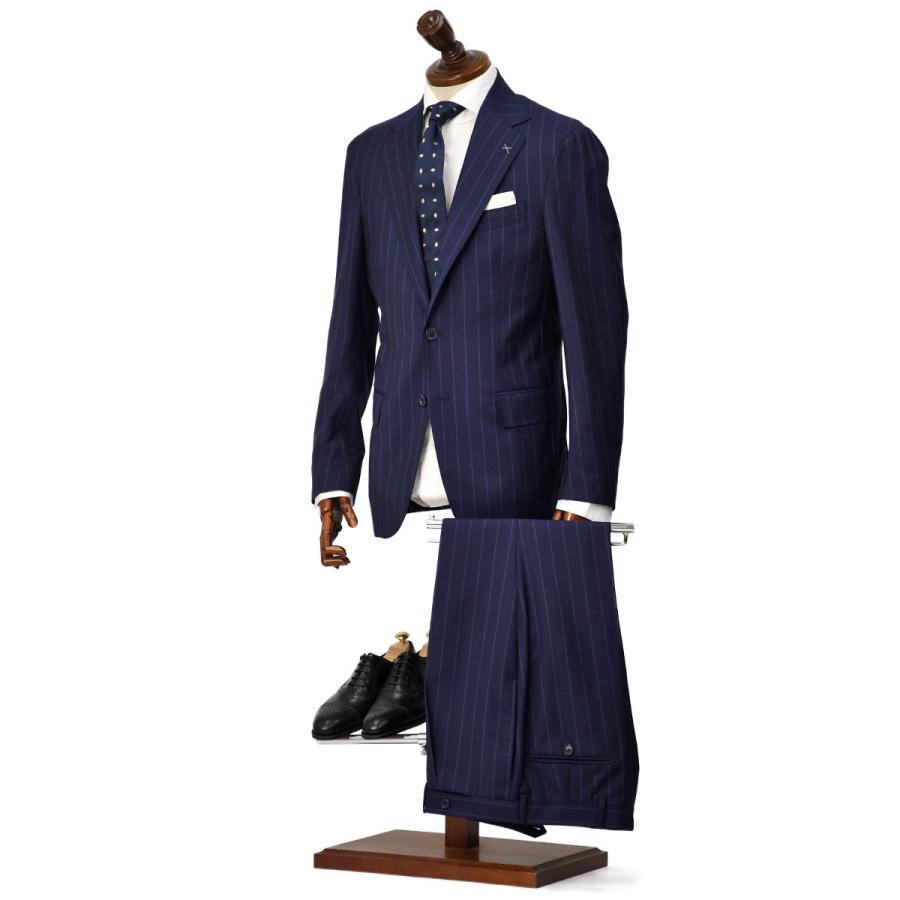 De Petrillo Napoli 46 ネイビーヘリンボーン スーツ De Petrillo Napoli 46 ネイビーヘリンボーン スーツ