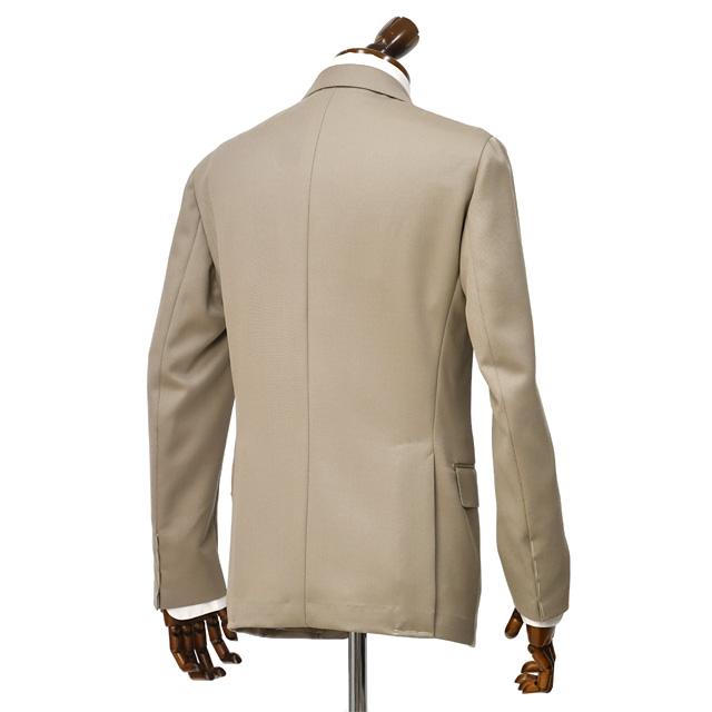 【FINAL SALE 返品交換不可】De Petrillo【デ ペトリロ】シングルスーツ NAPOLI TW22004 7270 ヴァージンウール キャバルリーツイル ベージュの画像