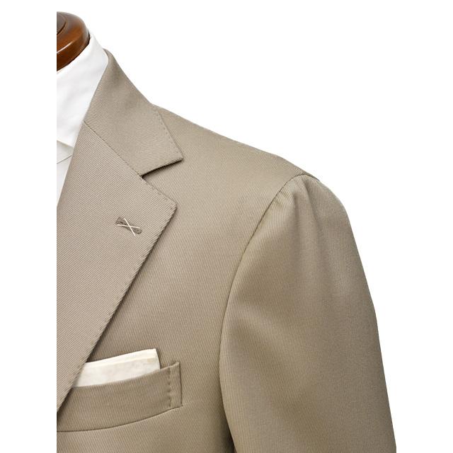 【FINAL SALE 返品交換不可】De Petrillo【デ ペトリロ】シングルスーツ NAPOLI TW22004 7270 ヴァージンウール キャバルリーツイル ベージュの画像