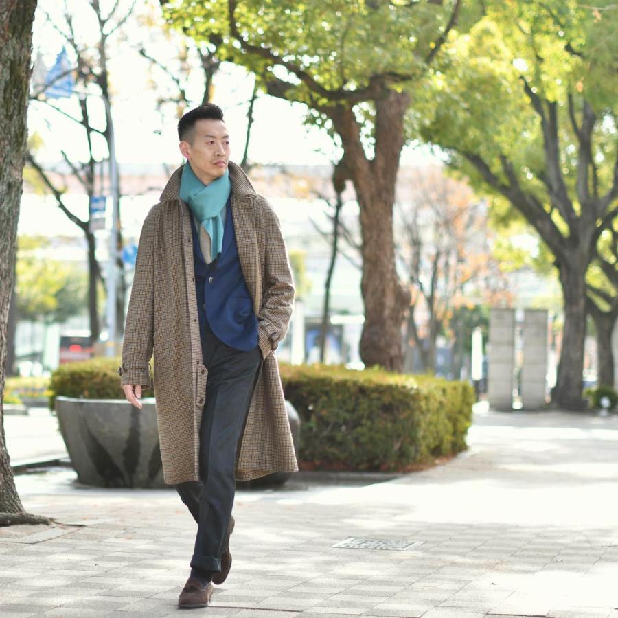 ピアツェンツァ カシミヤシルク リバーシブル マフラー イタリア製 国内正規品 SHIPS別注】PIACENZA: シルク カシミヤ リバーシブル マフラー