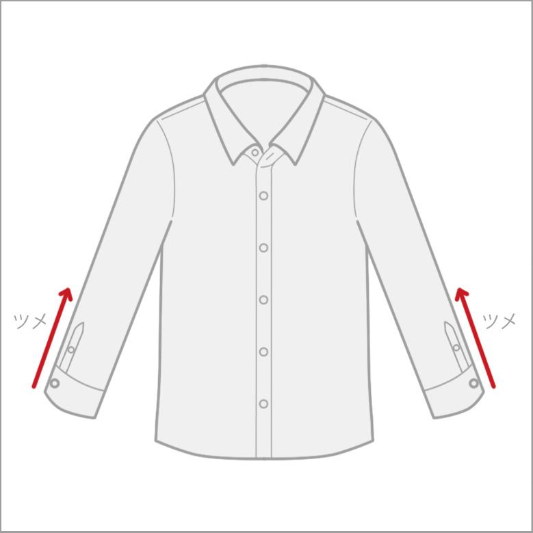 シャツ 袖丈ツメ（剣ボロ移動なし） | ブランド登録なし | 01