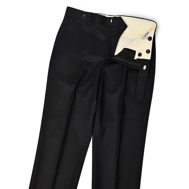 ROTA【ロータ】ワンプリーツ ベルトレスパンツ KOBE 363 017 ウール サキソニー ブラック | Rota | 02