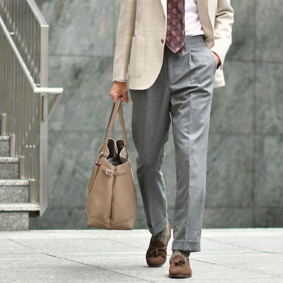 新品 ROTA 48 ロータ ウール スラックス チャコールグレー Rota ROTA [ ロータ ] PADOVA Loro Piana Wool Silk Linen Trousers