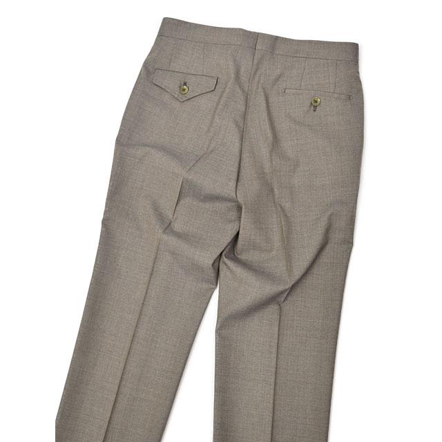 ROTA【ロータ】ワンプリーツ ベルトレスパンツ 291 2C CINT MILAN 092 55 トロピカルウール グレージュ | Rota | 03
