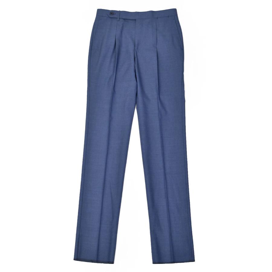 ROTA【ロータ】ワンプリーツ ベルトレスパンツ 291 2C CINT MILAN 092 49 トロピカルウール ブルー | Rota | 01