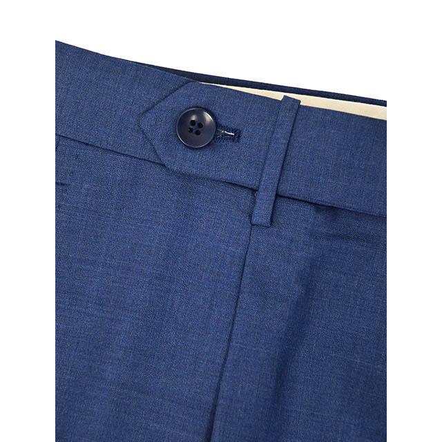 ROTA【ロータ】ワンプリーツ ベルトレスパンツ 291 2C CINT MILAN 092 49 トロピカルウール ブルー | Rota | 05