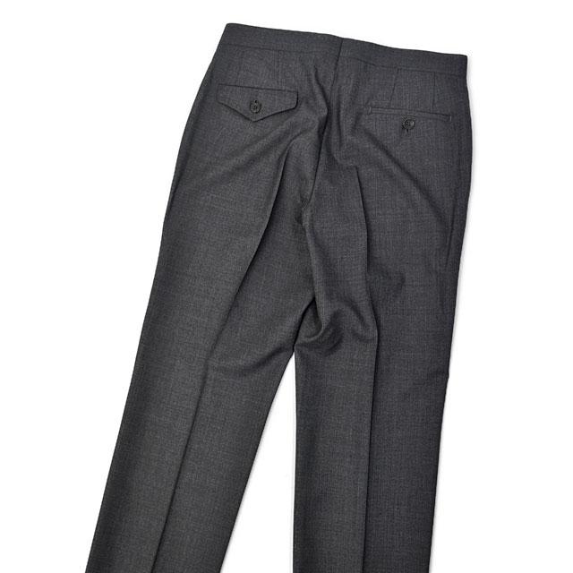 ROTA【ロータ】ワンプリーツ ベルトレスパンツ 291 2C CINT MILAN 092 2 トロピカルウール チャコールグレー | Rota | 03