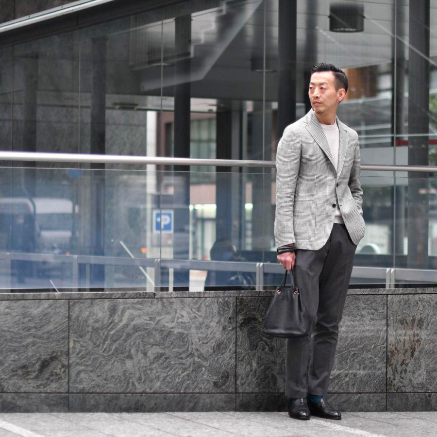 ROTA【ロータ】ワンプリーツ ベルトレスパンツ 291 2C CINT MILAN 092 2 トロピカルウール チャコールグレー | Rota | 06
