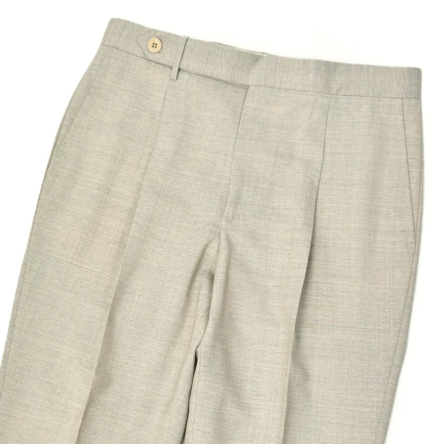 ROTA【ロータ】ワンプリーツ ベルトレスパンツ 291 2C CINT MILAN 092 54 トロピカルウール ベージュ | Rota