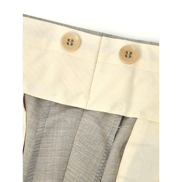 ROTA【ロータ】ワンプリーツ ベルトレスパンツ 291 2C CINT MILAN 092 54 トロピカルウール ベージュ | Rota | 07