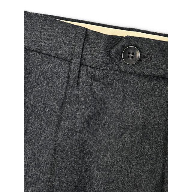 ROTA【ロータ】ワンプリーツパンツ KOBE STANDARD 363 2 ヴァージンウール サキソニー グレーの画像