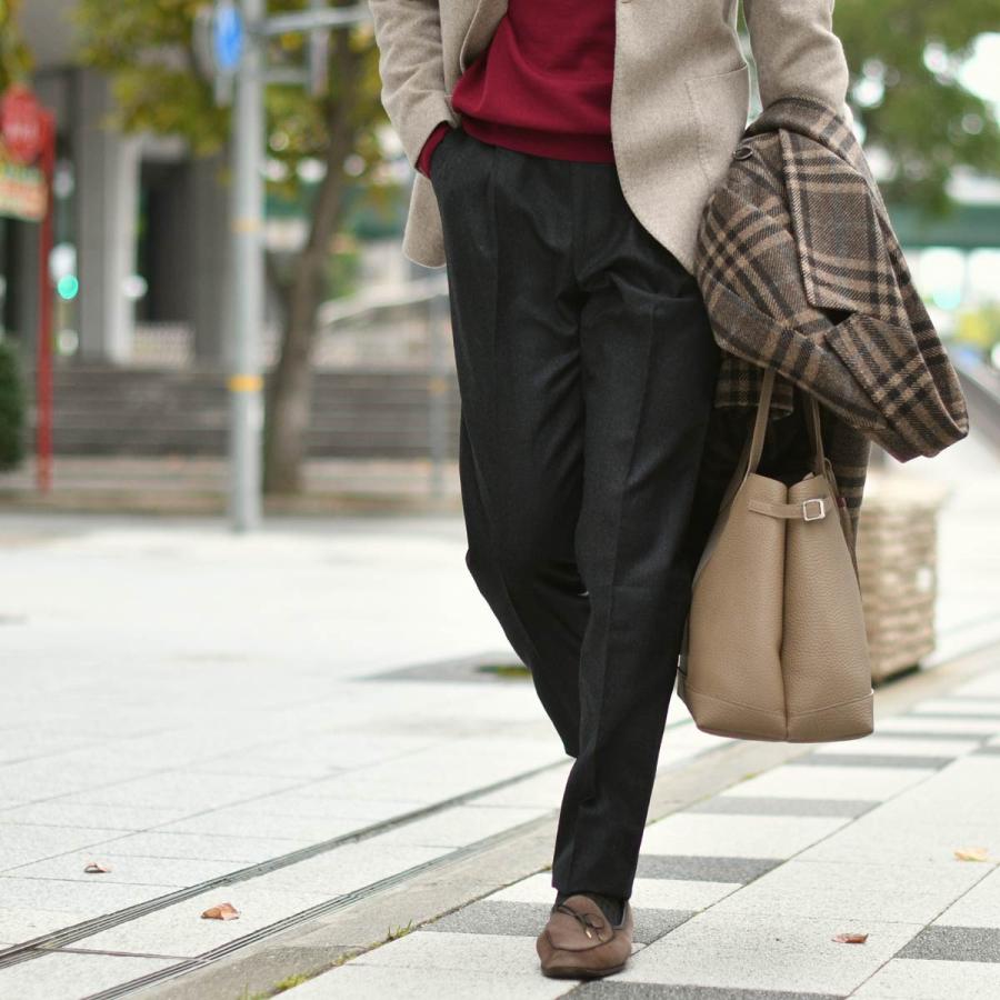 ROTA【ロータ】ワンプリーツパンツ KOBE STANDARD 363 2 ヴァージンウール サキソニー グレー | Rota | 06