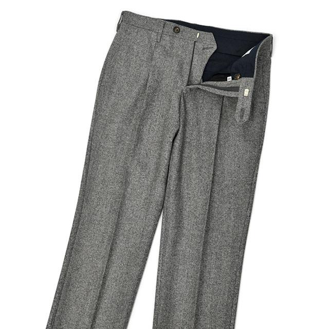 ROTA【ロータ】ワンプリーツパンツ KOBE STANDARD 518 53 ウール ヘリンボーン グレー | Rota | 02