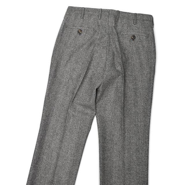 ROTA【ロータ】ワンプリーツパンツ KOBE STANDARD 518 53 ウール ヘリンボーン グレー | Rota | 03