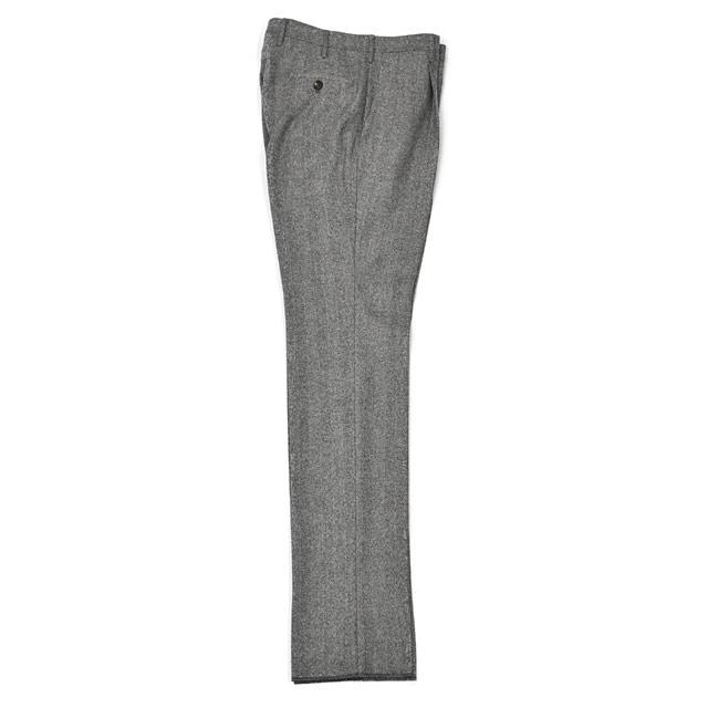 ROTA【ロータ】ワンプリーツパンツ KOBE STANDARD 518 53 ウール ヘリンボーン グレーの画像
