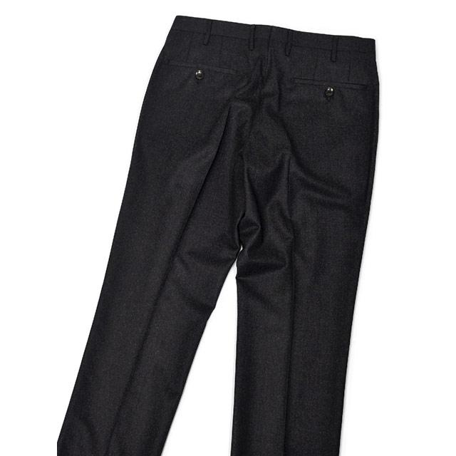 ROTA【ロータ】ワンプリーツパンツ KOBE STANDARD 363 3 ウール サキソニー チャコールグレー | Rota | 03