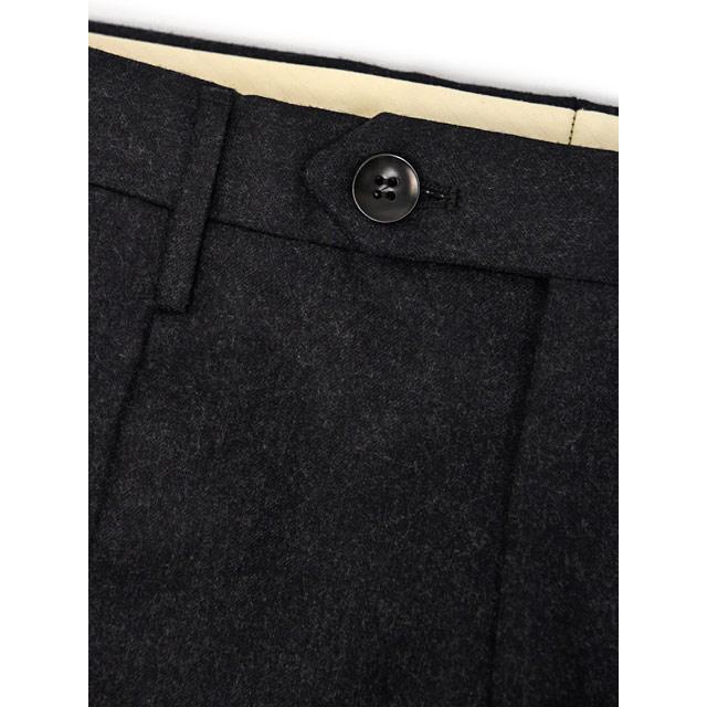 ROTA【ロータ】ワンプリーツパンツ KOBE STANDARD 363 3 ウール サキソニー チャコールグレー | Rota | 05