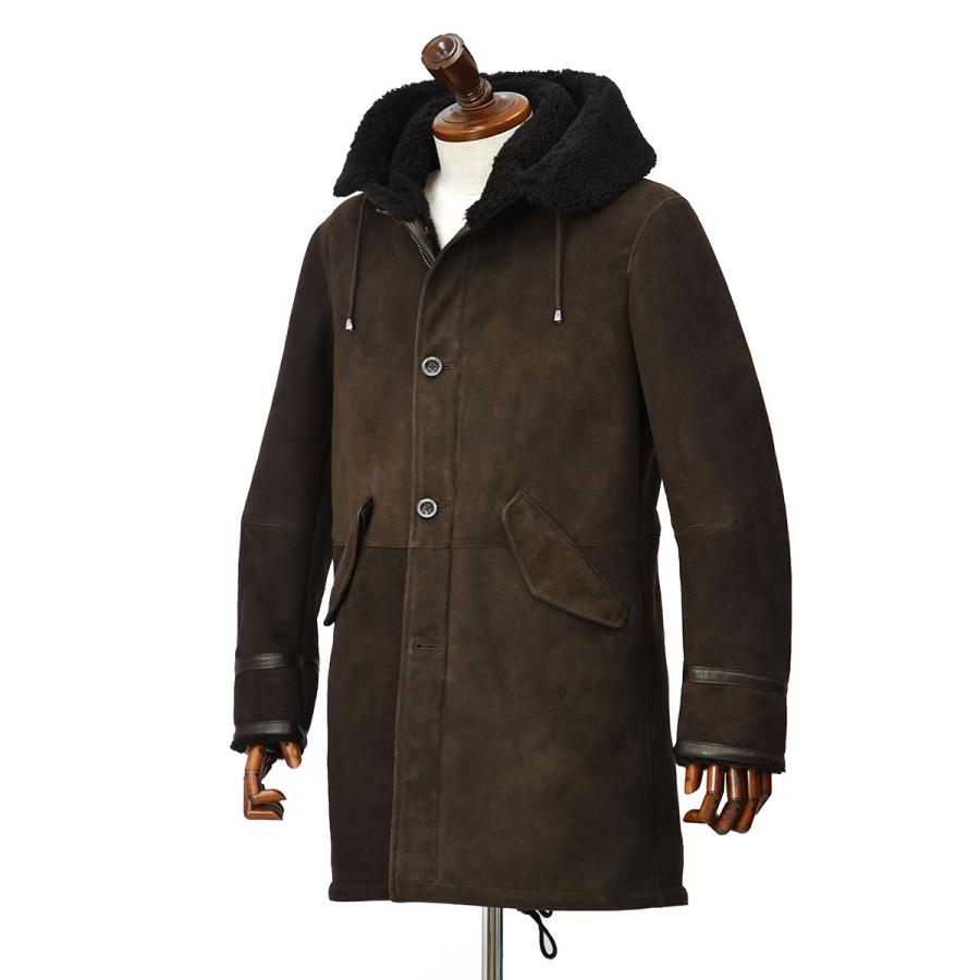 SALE】RUFFO【ルッフォ】M-51 ムートンコート 022/210 ダークブラウン 