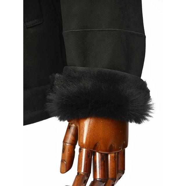 SALE】RUFFO【ルッフォ】ムートンランチコート STEVE/051 ブラック