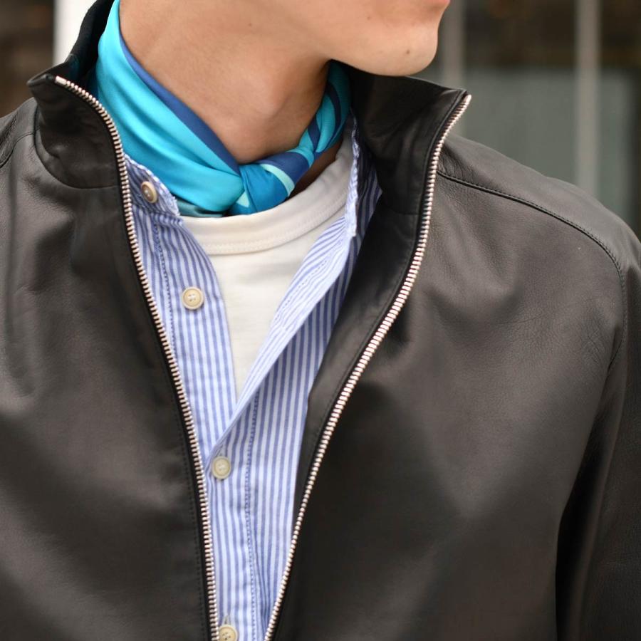 SERAPHIN【セラファン】スタンドカラーブルゾン TRAINING AGNEAU NOIR ラムレザー ブラック | SERAPHIN | 13