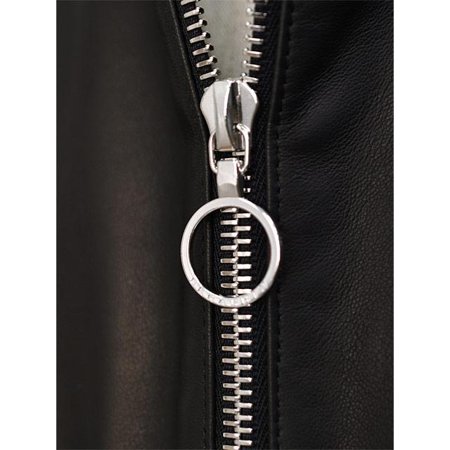 SERAPHIN【セラファン】スタンドカラーブルゾン TRAINING AGNEAU NOIR ラムレザー ブラック | SERAPHIN | 07