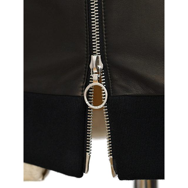 SERAPHIN【セラファン】スタンドカラーブルゾン TRAINING AGNEAU NOIR ラムレザー ブラック | SERAPHIN | 09