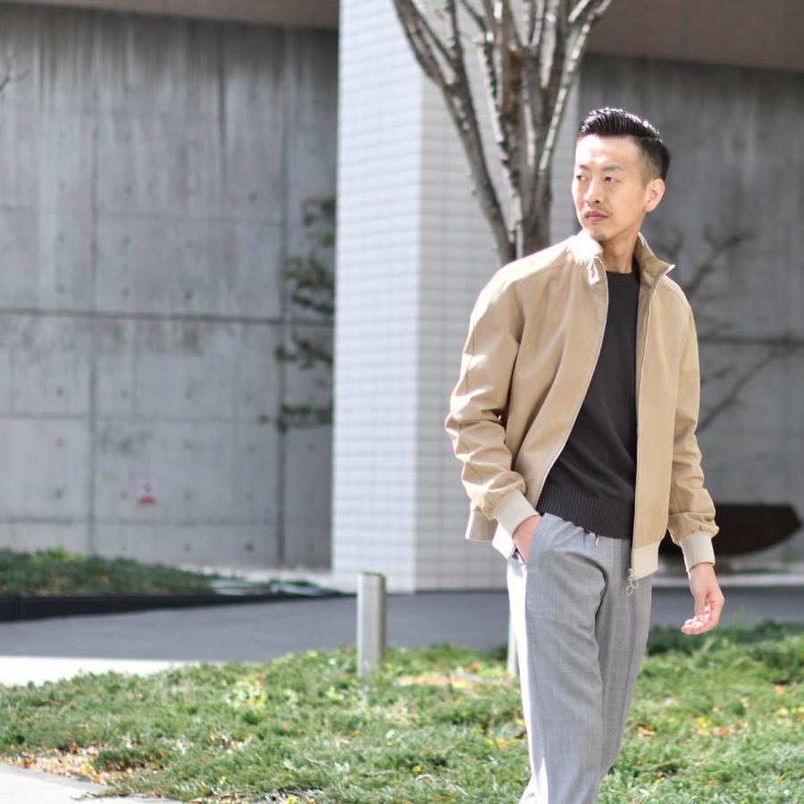 SERAPHIN【セラファン】スタンドカラーブルゾン TRAINING VEAU CHAMOISE SABLE シャモアレザー ベージュ | SERAPHIN | 11