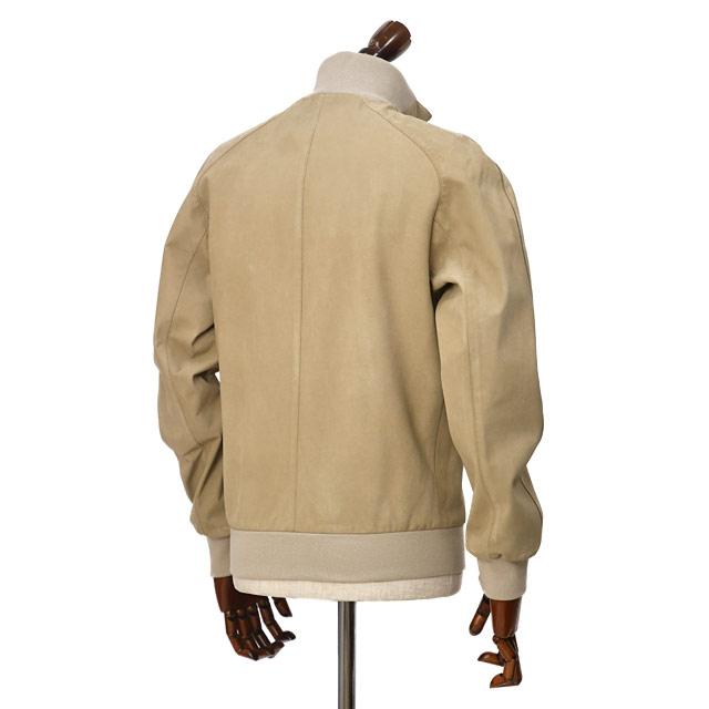 SERAPHIN【セラファン】スタンドカラーブルゾン TRAINING VEAU CHAMOISE SABLE シャモアレザー ベージュ | SERAPHIN | 01