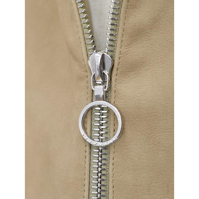 SERAPHIN【セラファン】スタンドカラーブルゾン TRAINING VEAU CHAMOISE SABLE シャモアレザー ベージュ | SERAPHIN | 06