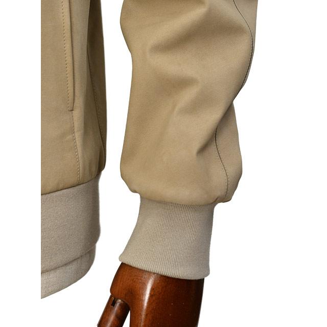 SERAPHIN【セラファン】スタンドカラーブルゾン TRAINING VEAU CHAMOISE SABLE シャモアレザー ベージュ | SERAPHIN | 07