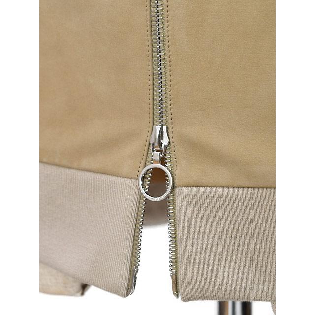 SERAPHIN【セラファン】スタンドカラーブルゾン TRAINING VEAU CHAMOISE SABLE シャモアレザー ベージュ | SERAPHIN | 08