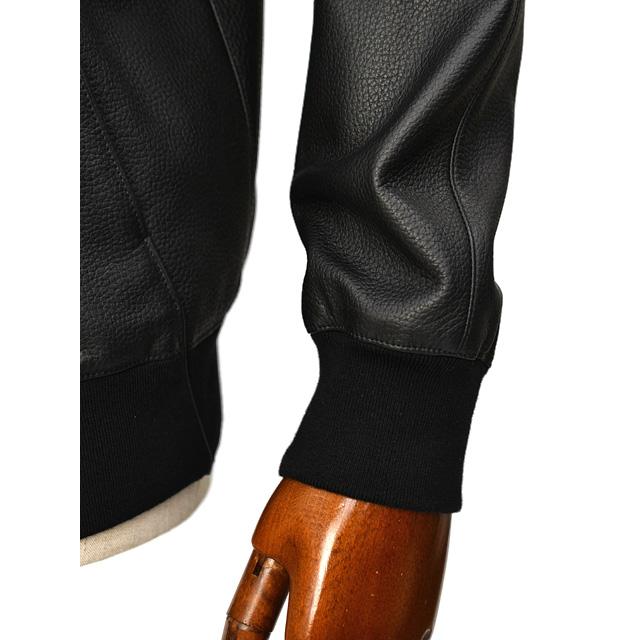 SERAPHIN【セラファン】スタンドカラーブルゾン CRICKET ディアスキン ブラック | SERAPHIN | 05