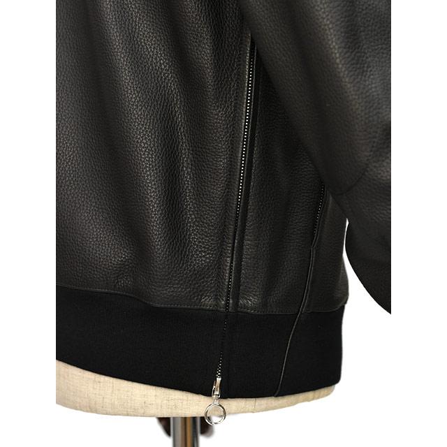 SERAPHIN【セラファン】スタンドカラーブルゾン CRICKET ディアスキン ブラック | SERAPHIN | 09