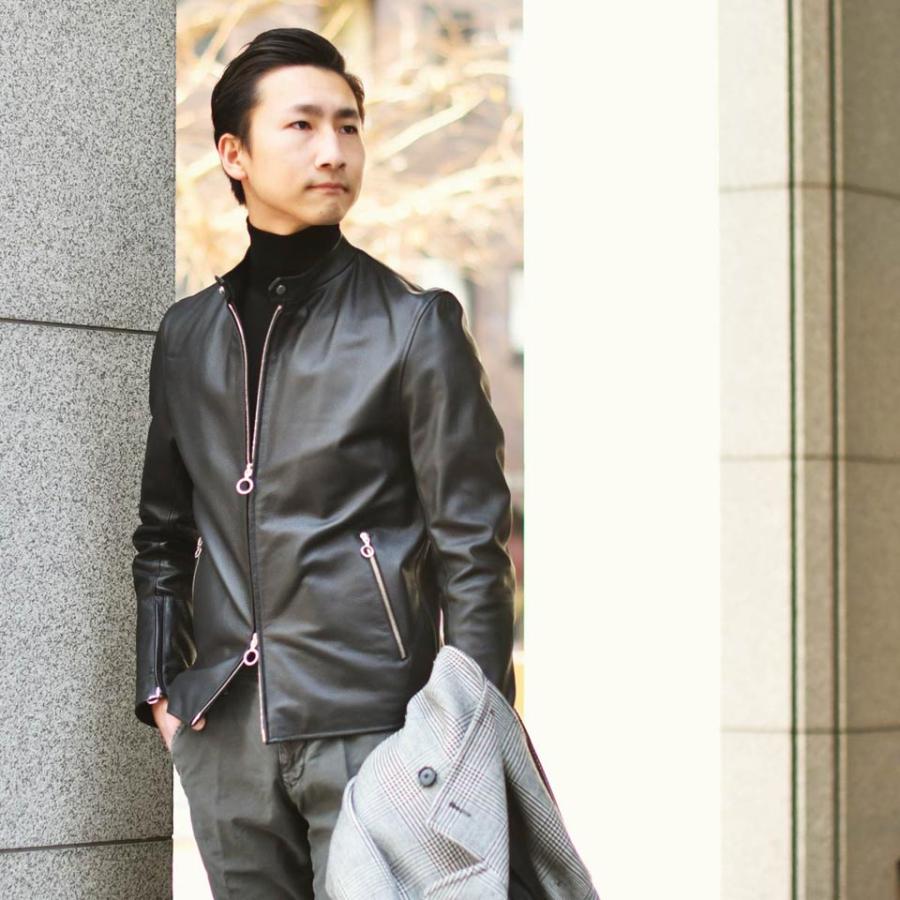 SERAPHIN 山羊革 シングルライダースジャケット SERAPHIN（セラファン） 【size44,46】SERAPHIN【セラファン