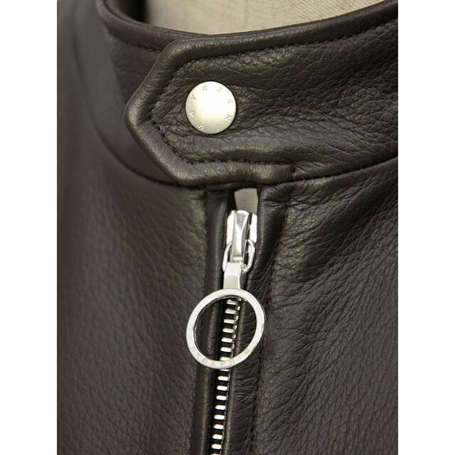 【size50】SERAPHIN【セラファン】 シングルライダースジャケット BIKER ANDY 129 00 CERF MARRON ディアスキン ダークブラウン | SERAPHIN | 05