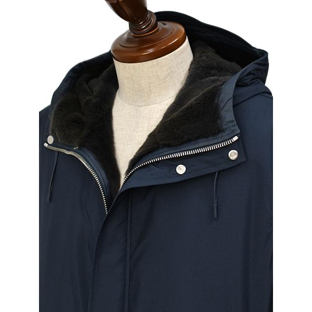 【size46,48】SERAPHIN【セラファン】フーデッドコート TIMUR PARKA ナイロン ウィーゼル ネイビー | SERAPHIN | 03