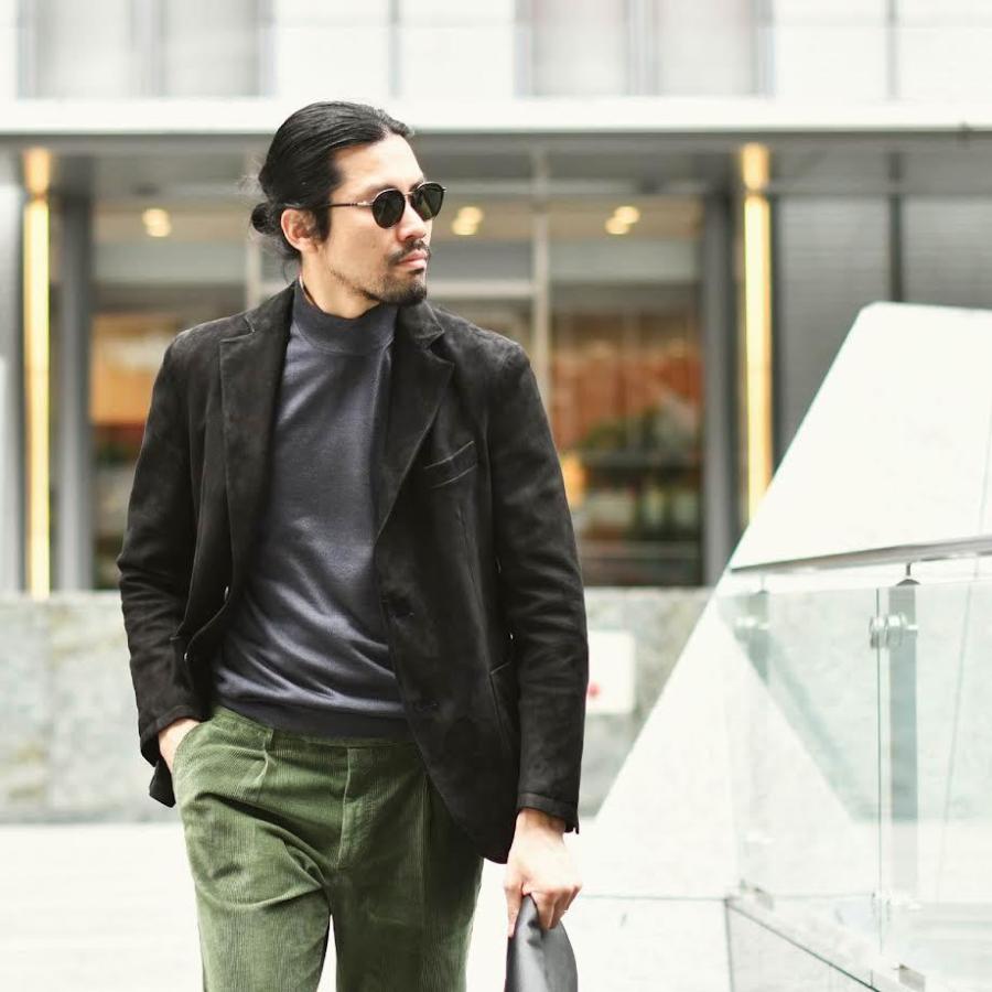 在庫限り】 TAGLIATORE CARSON ラムレザージャケット ブラック サイズ