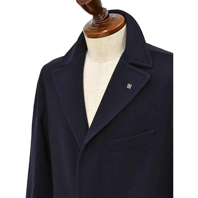 TAGLIATORE【タリアトーレ】シングルアルスターコート THOMAS 350001U B5054 ヴァージンウール カシミヤ ネイビーの画像